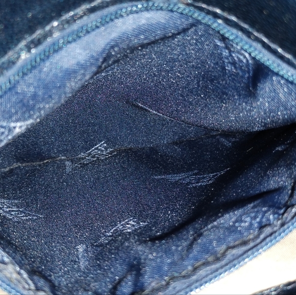 Vintage Astor Bags Blue Navy Leather Crossbody Purse - Picture 6 of 11